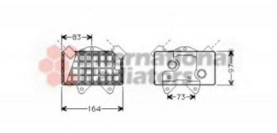 VAN WEZEL 30003240 -  масляный радиатор, двигательное масло